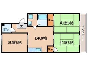 コーポラス間宮の物件間取画像